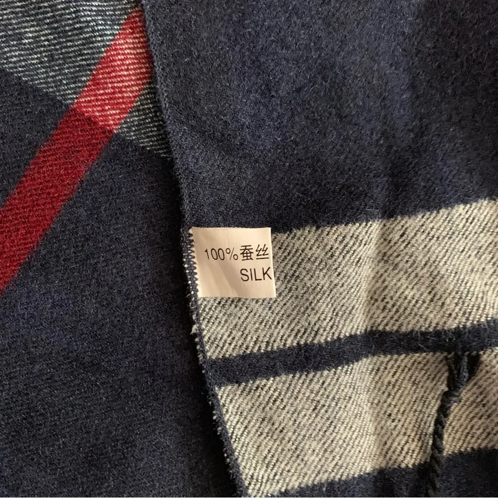 Silk Plaid Scarf